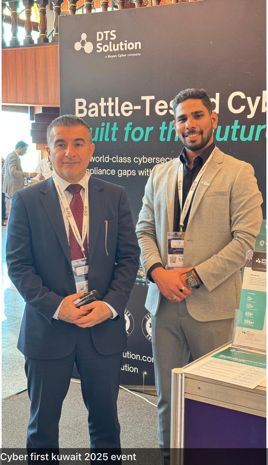 Umar at Cyber First Kuwait 2025 — DTS Solution